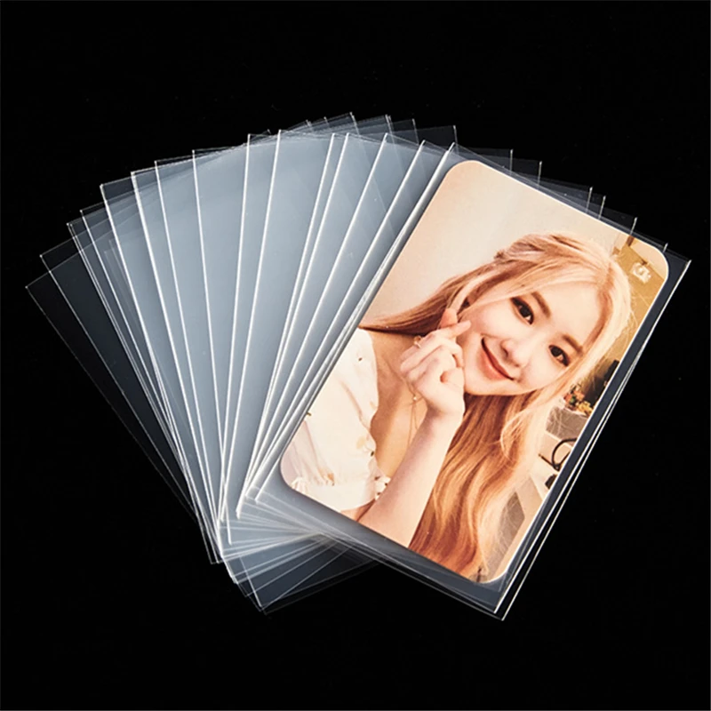 

100pcs/set Transparent Game Card Cover Bag Tabletop Game Card Organizer Case Storage Bag Pouch Cards Protector Holder