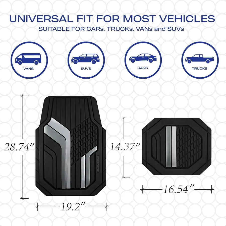 Heavy Duty Rubber Car Floor MatsDual Colo Floor Mats All Weather Car Mats Waterproof Trim To Fit Universal Floor Liner Car Acco