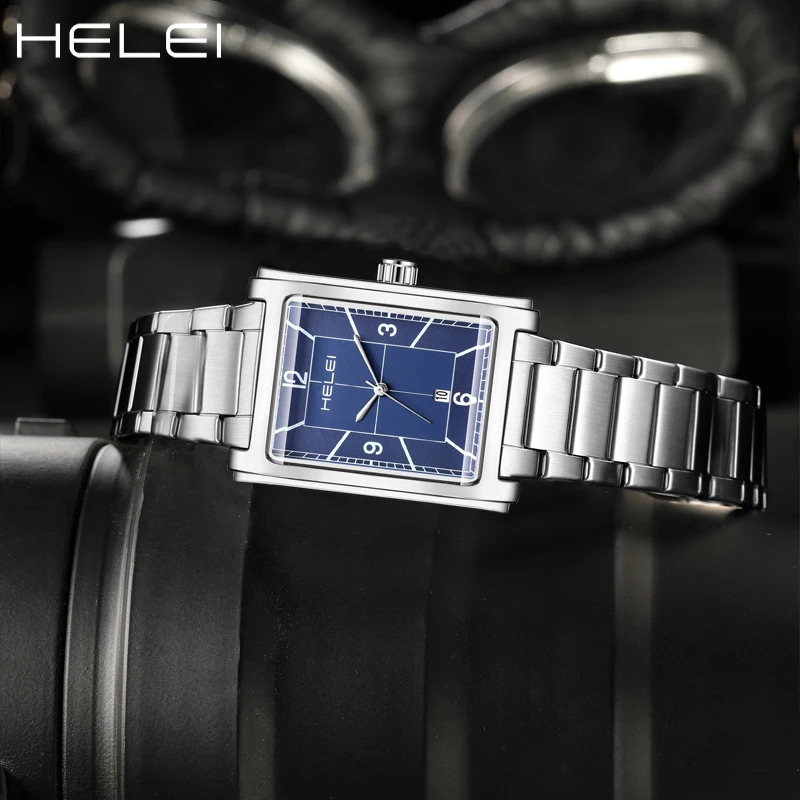 HELEI 다기능 쿼츠 무브먼트 2024 남성용 방수 시계, 스포츠 스타일, 재즈 시리즈, 신제품