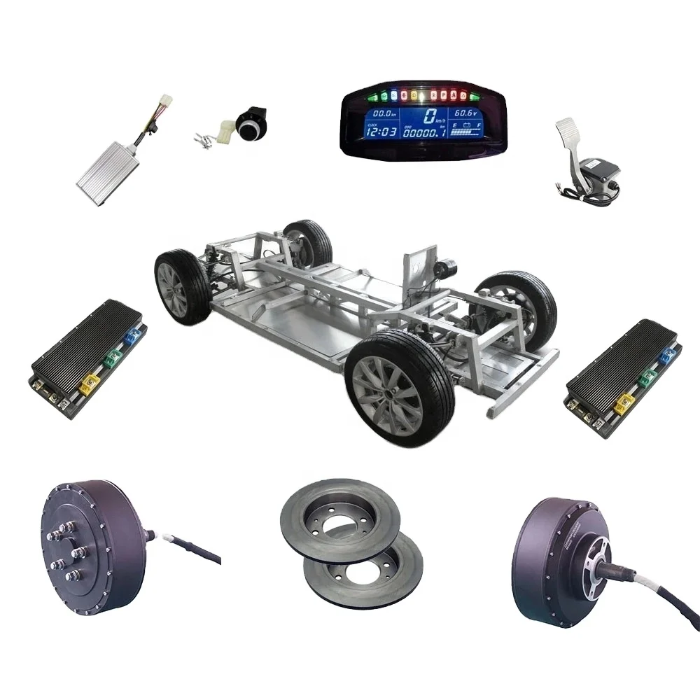 Electric Car Conversion Kit QS Motor 273 8000w 2WD BLDC Electric Car Hub Motor Conversion Kits With APT96600 Motor Controller