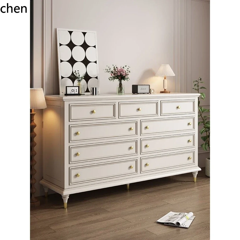 

Тумба-комод YFY из массива дерева, простая, для хранения вещей, прикроватная тумба для спальни, домашний шкаф