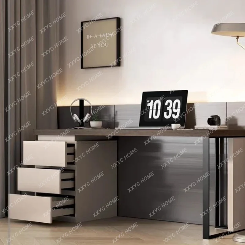 XX Modern Rectangular Computer Desks Storage Luxury Executive Office Gaming Desk Drawers Reading Escritorio Ordenador Furniture