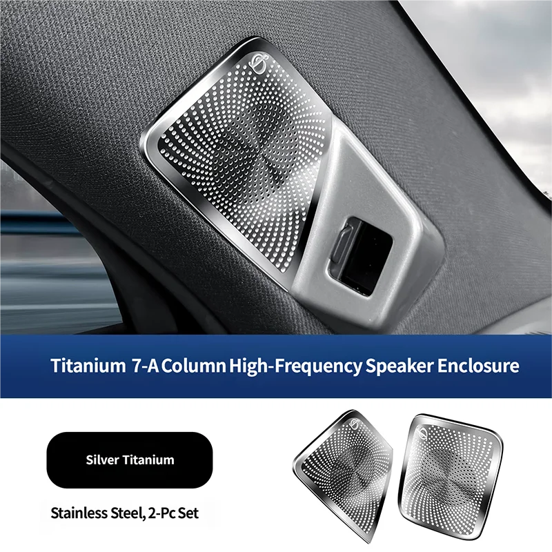 For BYD Leopard 7 Titanium 7 2025 2026 A-Pillar Metal Speaker Cover Front Pillar Speaker Grille Auto Interior Accessories