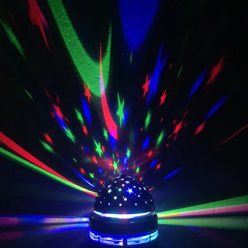 1PC Disco Ball Light DJ Christmas Projector Strobe Party Light Music per Car Home Party Mirror LED USB Magic Spinning Laser Lamp
