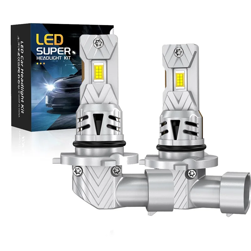 2Pcs Universal LED Lights 9005/HB3 25000LM Auto Light Car Headlight Bulb for Car Lamp White CSP LED Chips