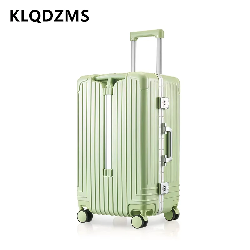 KLQDZMS  ABS+PC Suitcase Aluminum Frame Boarding Box 20