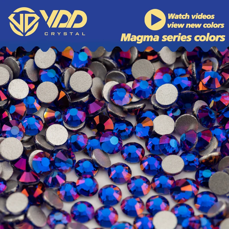 VDD SS6-SS30 355 Magma-Sapphire Glass Rhinestones Crystal Flatback Glitter Stones Diamond For Nail Art DIY Crafts Decorations