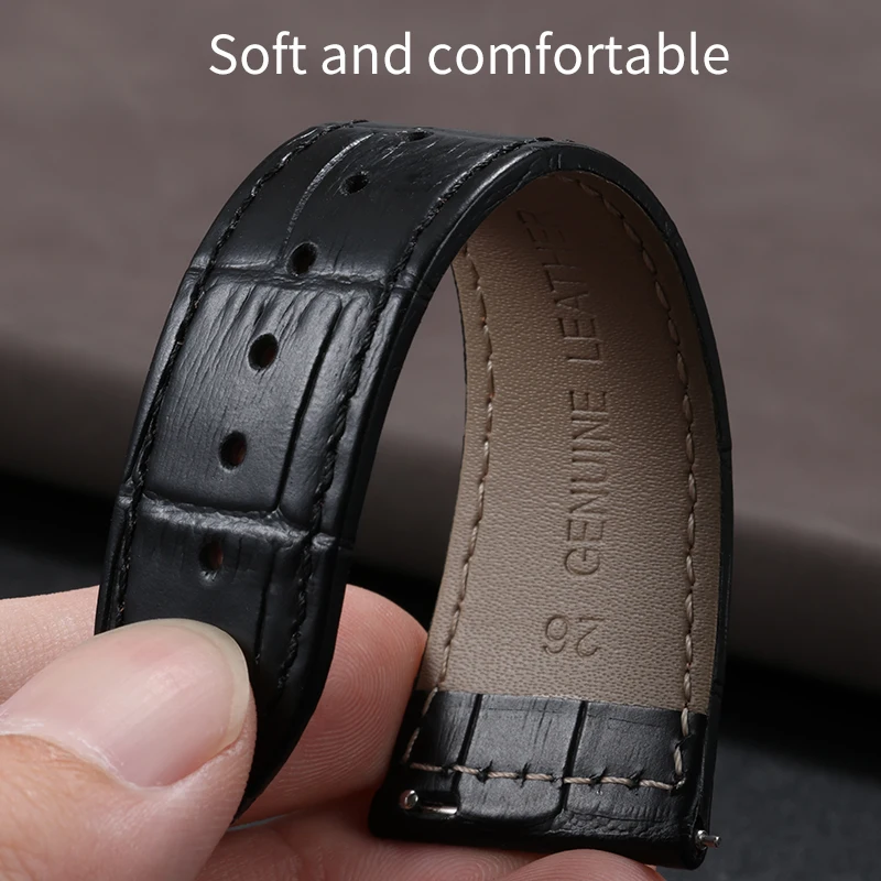 حزام بديل من الجلد الطبيعي مناسب لساعة فرانك مولر 22 26 مللي متر 6002 متر 6000H حزام ساعة للرجال والنساء