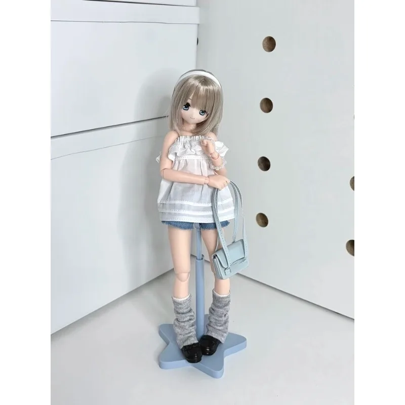 Maßanfertigung 1/6 Maßstab Weibliche Niedliche Weiße Rüschen-Oberteile mit Freien Schultern für 6'' FR2 Ob27 Blythe Actionfiguren-Körper – Detail 4