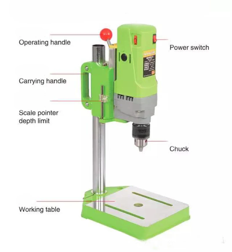 220v Industrial Grade Drilling Machine Milling Machine Micro Bench Drill Bench Drilling Machine Drilling Machine