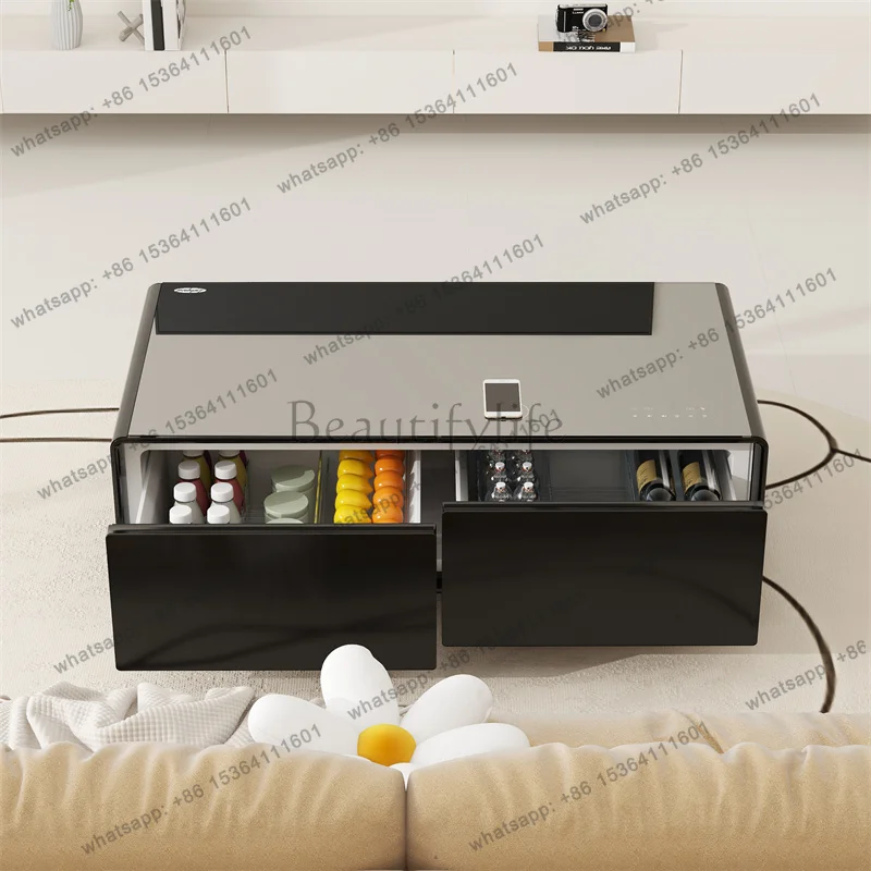 Modern Home Living Room Furniture Smart Coffee Table Side Table With Audio Player USB Charging Port