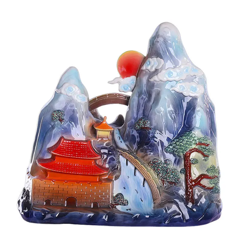 Ceramic wine bottle sealed wine can pot ornament collection