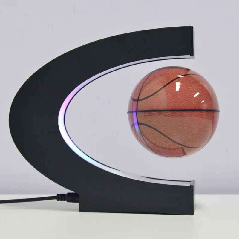 Levitating Football Floating Rotating Soccer Ball Home Office Desk Decor Creative Ornament Birthday Festival Gift for Kids Boys