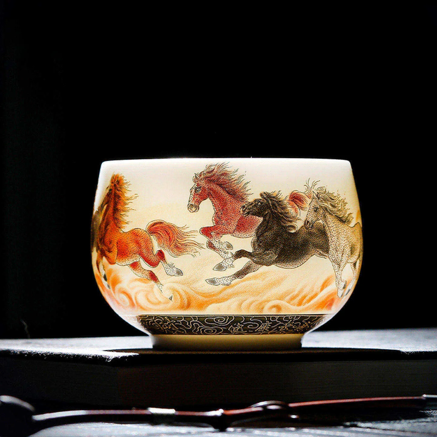 

Элитная мужская чайная чашка для гунфу-ча из фарфора Янлиюй, одиночная чашка для гостей и хозяев, бренд Rsemnia, винтажная, для чаепития.