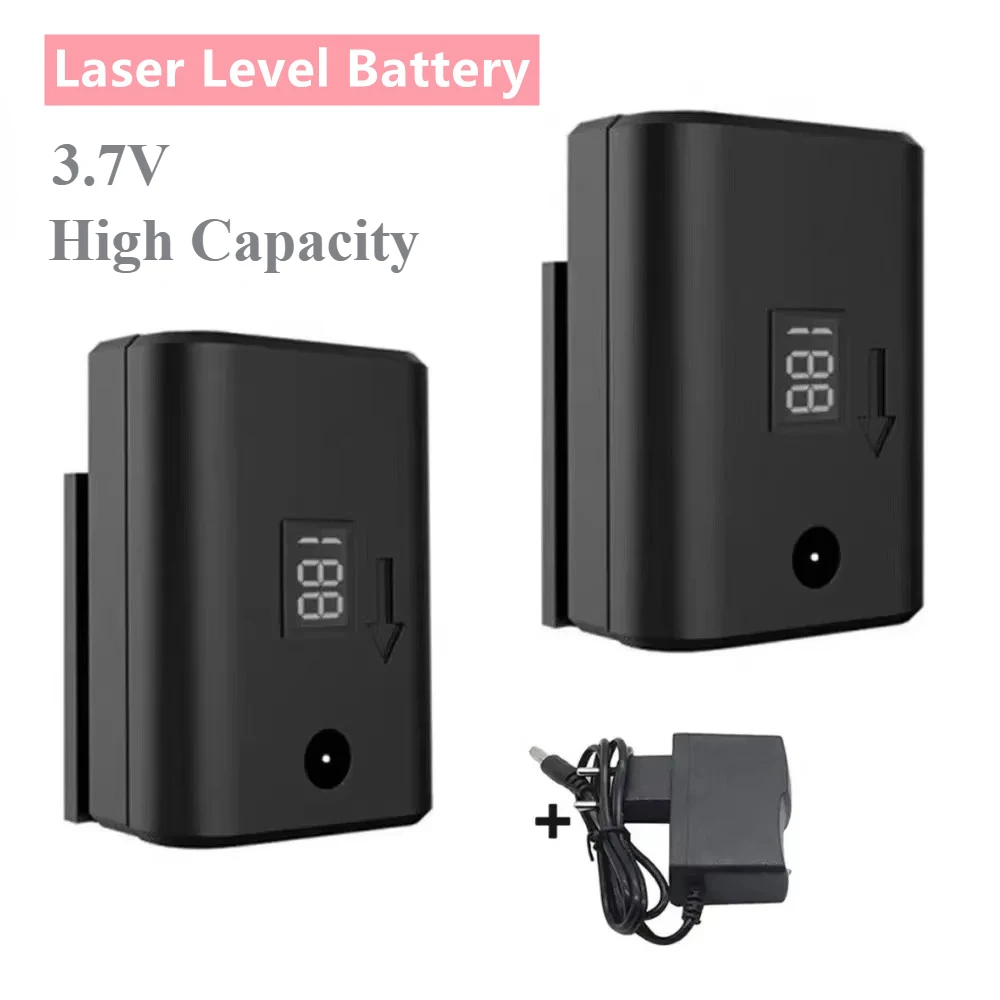 bateria de nivel laser carregavel de alta capacidade 37v 8500mah para ferramenta de nivelamento de 12 16 linhas bateria de display digital 01