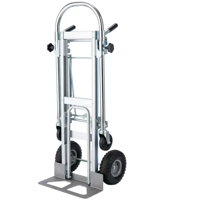 Heavy Duty 3-in-1 Aluminum Hand Dolly 770lbs Capacity Weight Capacity Utility Cart Convertible Hand Truck