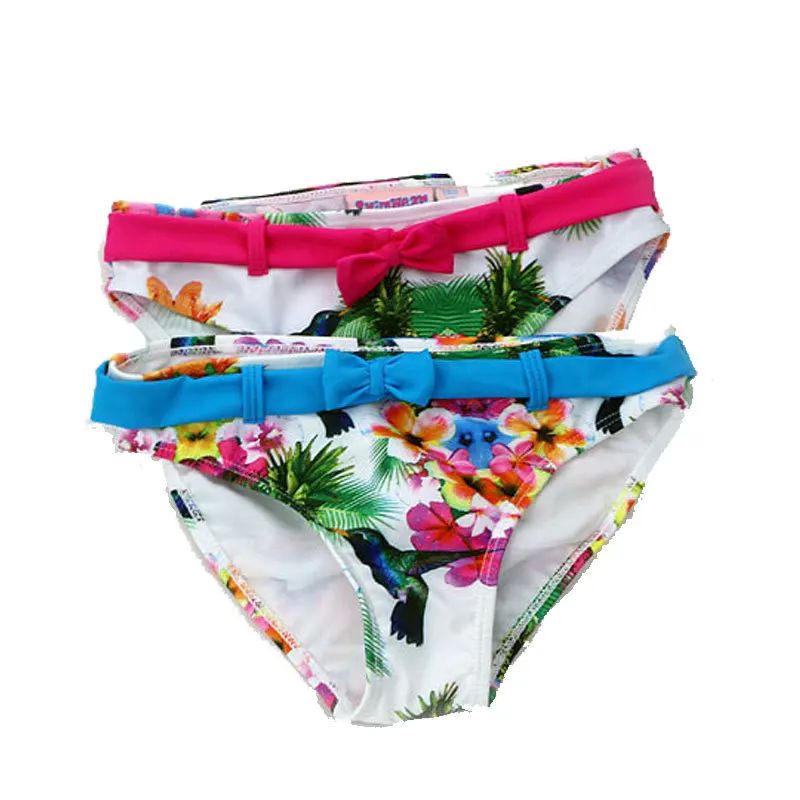 2024 New Summer Cuhk Girls Split Bikini Kids Cute Flower And Animal Pattern Swimwear Children Girl Floral Swimsuit Wholesale