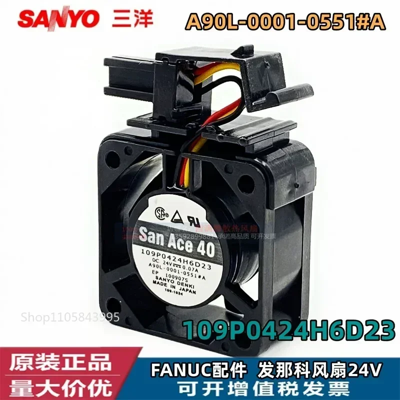 for 109P0424H6D23 24V 0.07A Fanuc System Host TD MD Monitor Fan for Sanyo Denki