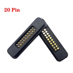 3set Bump Convex Pogopin 2A Waterproof 13/14/15/16/17/18/19/20 Pin High Suction Magnetic Connector Spring Loaded DC Power Socket