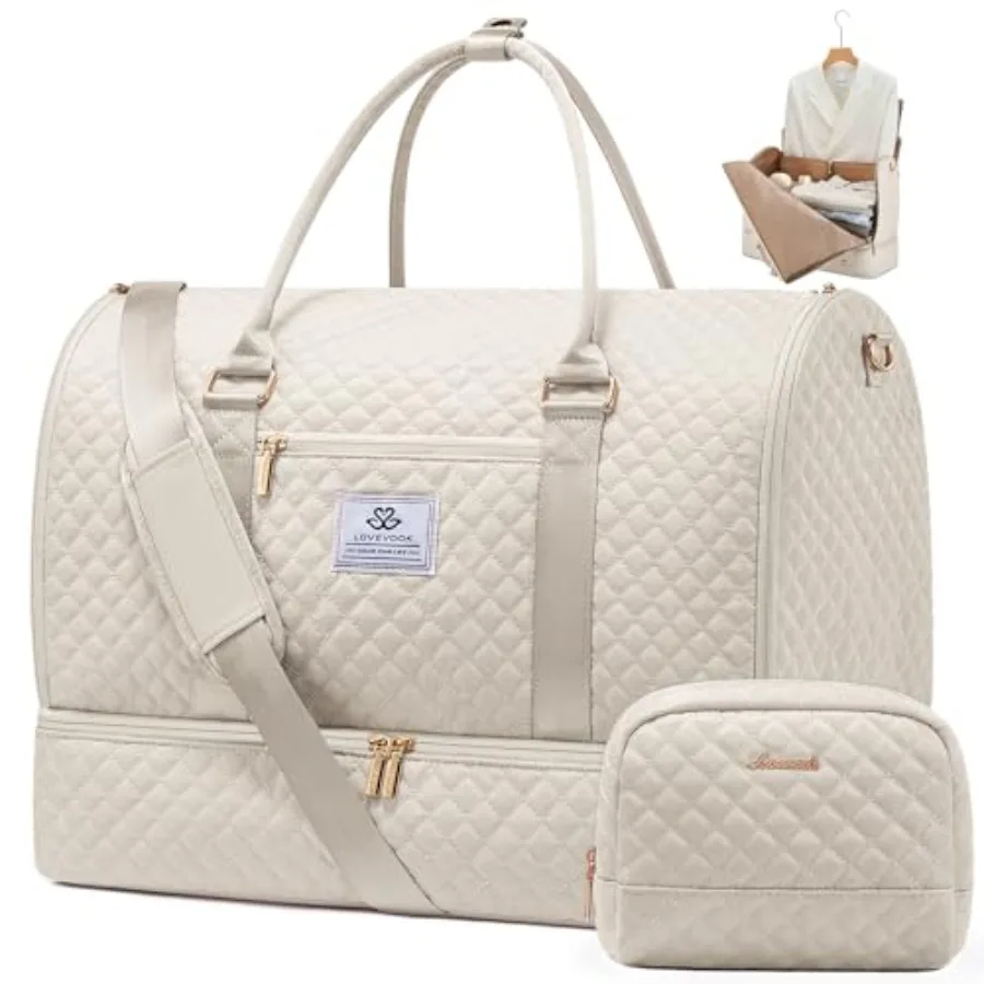 

Сумка-трансформер для одежды для путешествий с отделением для обуви, дорожная сумка-дафл для ручной клади с косметичкой, 2 в 1, подвесной чемодан для костюма