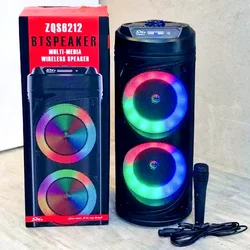 Profesjonalny Partybox o mocy 80 W 6,5-calowy dźwięk z oświetleniem LED Bezprzewodowy przenośny głośnik Bluetooth do karaoke DJ Soundbox