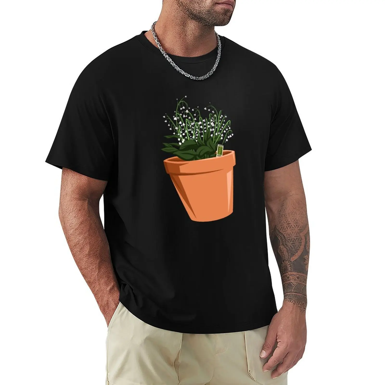 Lilly of the Valley T-Shirt Casual Trendy Short Sleeve T-Shirt
