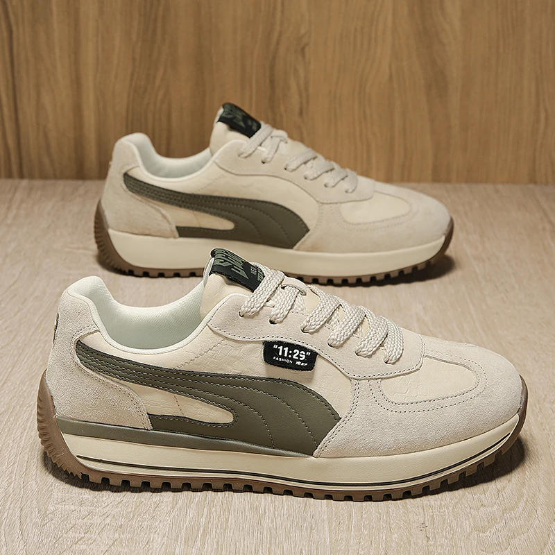 

2025 Spring New Rubber-Plastic Sole Casual Board Sneakers for Outdoor Sports - Comfortable, Soft, Slip-Resistant, Durable, and T