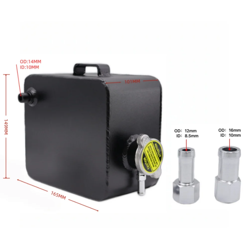 

Versatile Vehicle Coolant Solution Coolant Tank Radiator Reservoir Silver Expansion Tank Aluminum Alloy Welded Seams