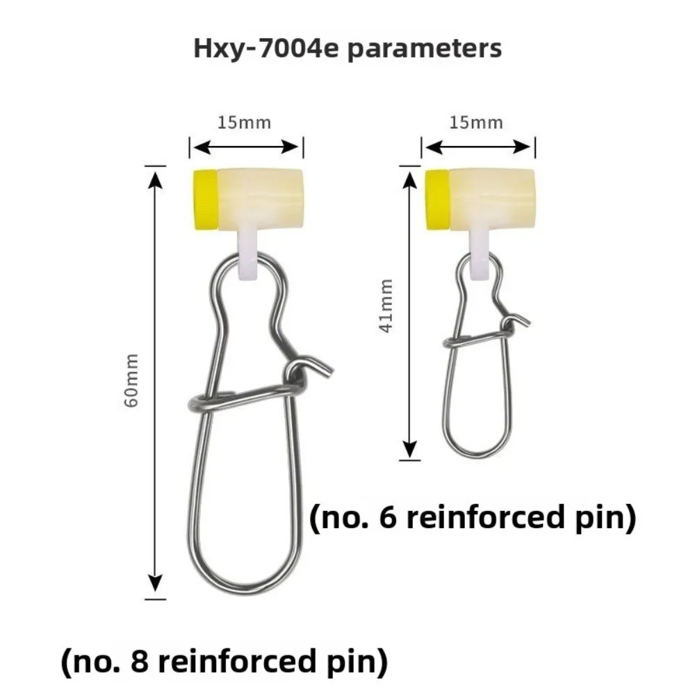 20 قطعة الانجراف الصيد الشرائح خيط صنارة الصيد الشرائح التصيد الشرائح النحاس ثقالة الشرائح الفولاذ المقاوم للصدأ سمك السلور الصيد اكسسوارات #6