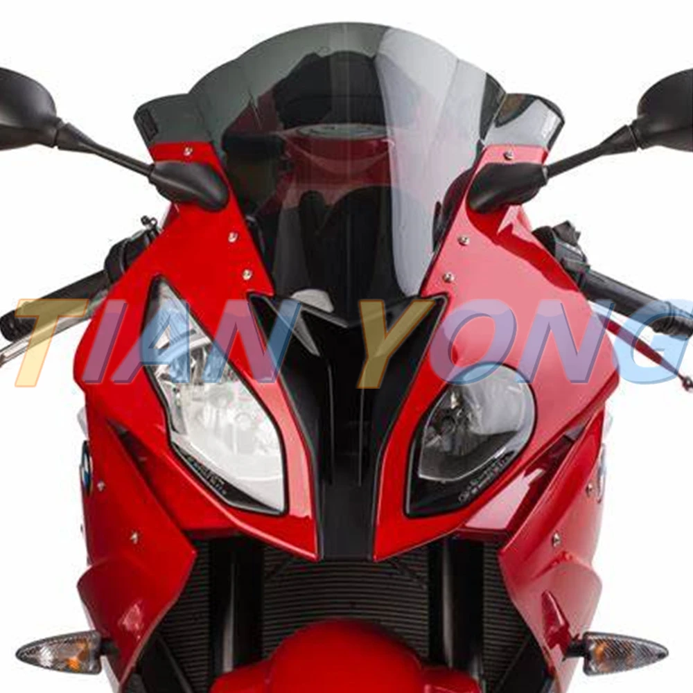 For BMW S1000RR S 1000 RR 1000RR 2015 2016 2017 2018 ABS Smoke Black Double Bubble Windscreen Windshield Accessories Deflector