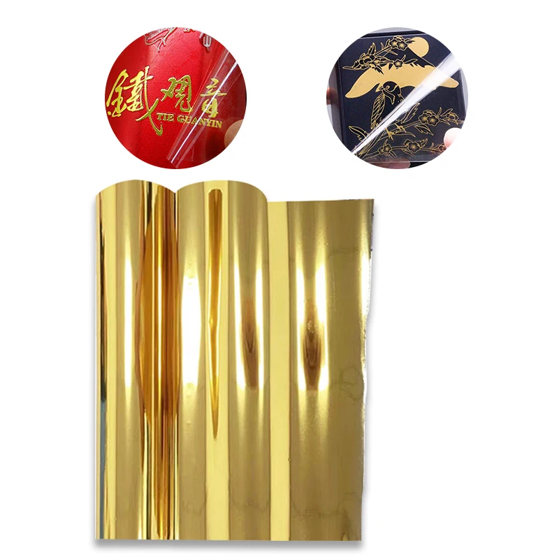 Gold/silver Wear and scratch resistant UV DTF Hot Stamping Foil for Gift decoration clothing