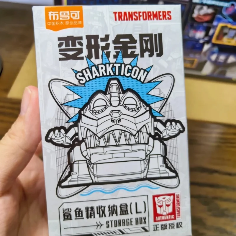 

In Stock Original Blokees Bloks Group Transformers G1 Sharkticon Movable Model Small Storage Box Toys Birthday Gifts Toys