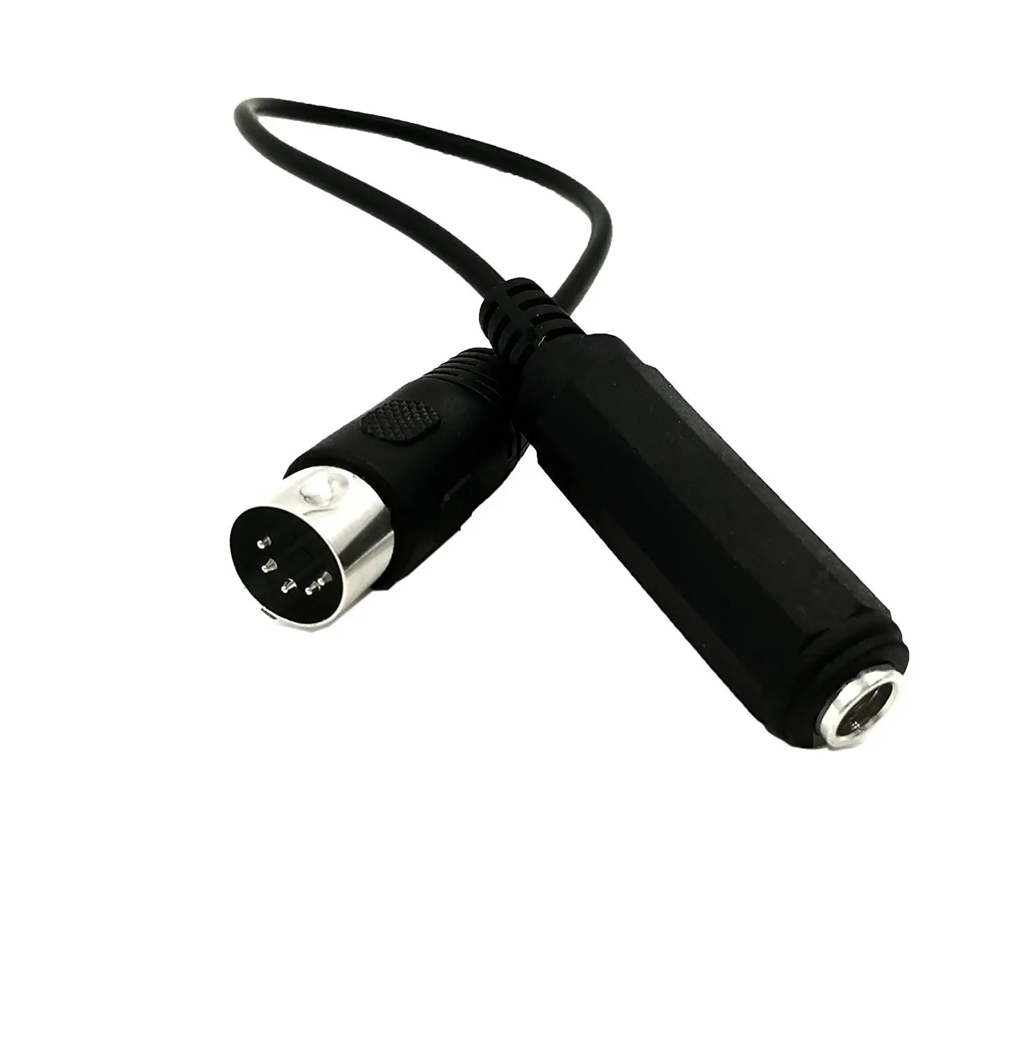 6.35mm Audio Plug To MIDI 5-Pin DIN 5-Pin Adapter Cable for Microphone Audio Output 0.3m Synthesizer Organ Electric Piano Guitar