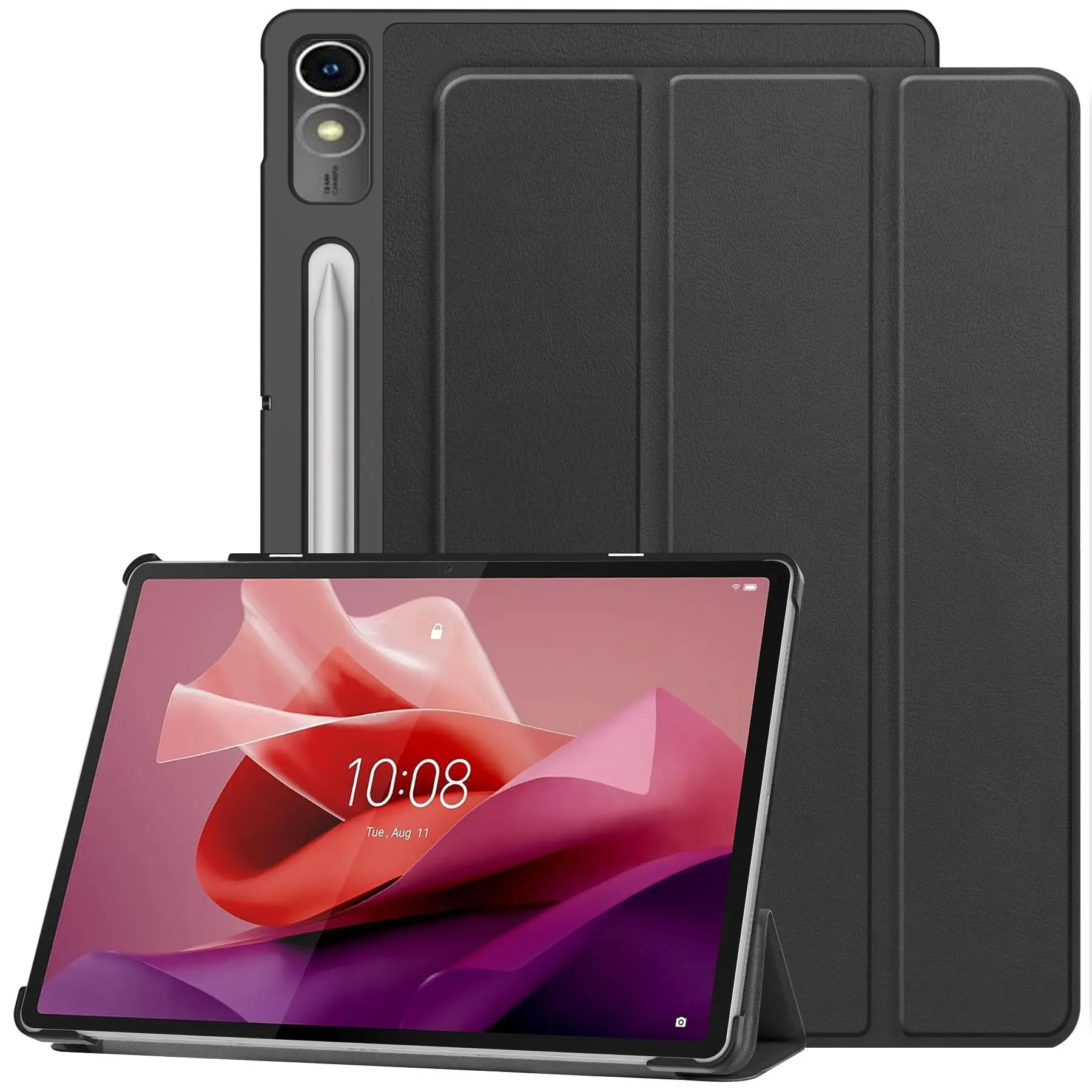 Für Lenovo Xiaoxin Pad Pro 12.7 P12 Hülle Dreifach Faltbarer Ständer Mehrfarbige Stoßfeste Tablet-Schutzhülle – Detail 1