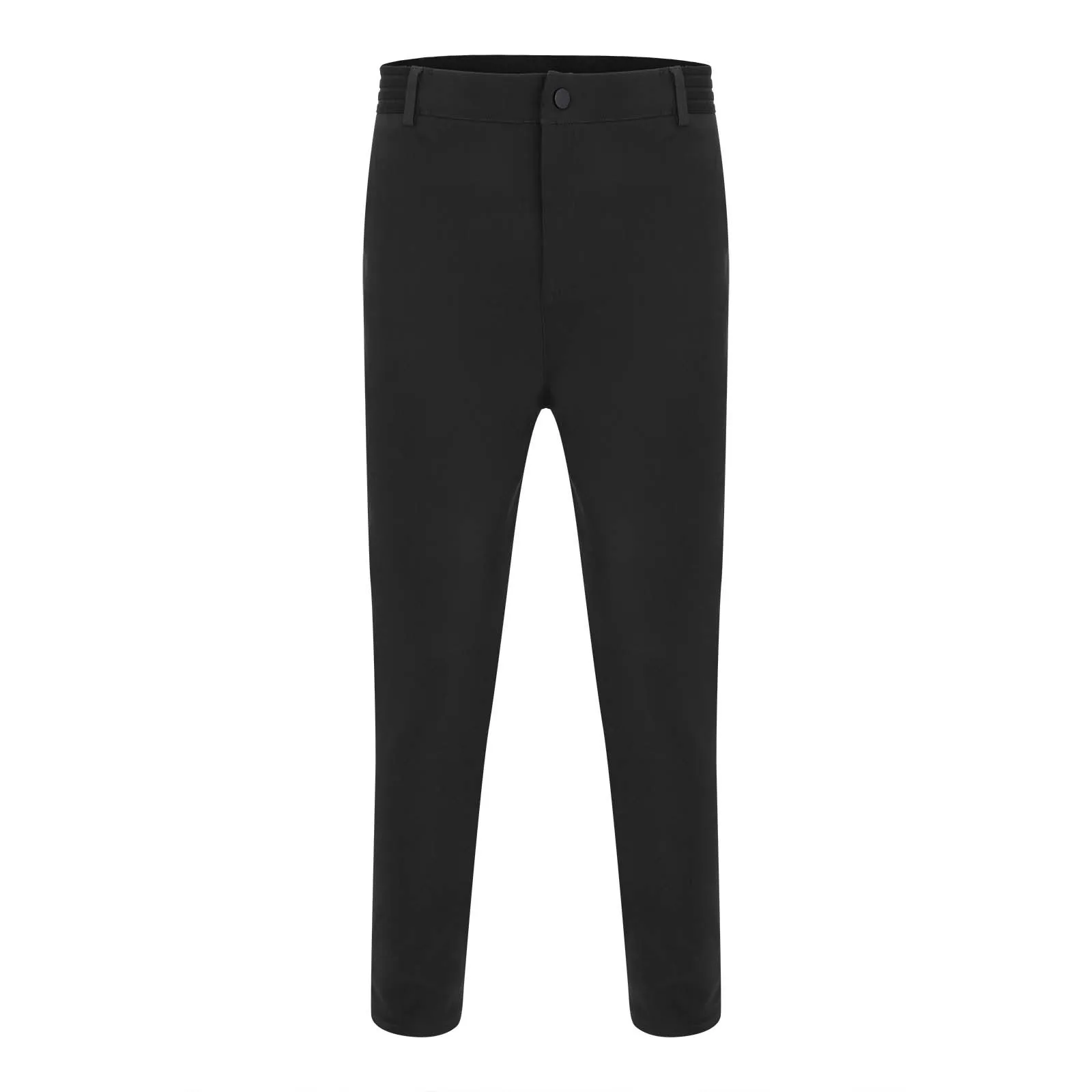 Pantaloni da uomo di moda in tinta unita pantaloni da polpaccio stile inghilterra pantaloni larghi versatili da lavoro elastici alti pantaloni formali Casual maschili