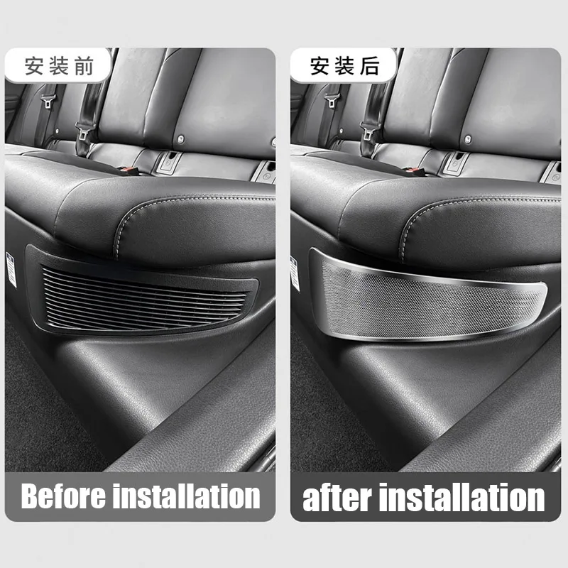 Dust cover for the left air outlet under the second row seat car decoration component For Toyota Camry XV80 2024 2025 2026