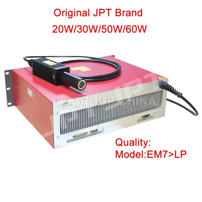 

JPT Fiber Laser 20W 30W 50W Laser Source Module GQM 1064nm for Brass Stainless Gold Sliver Engraving Marking Machine