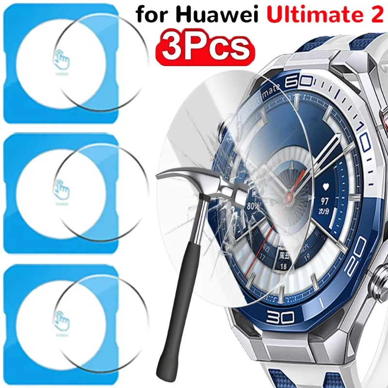 

1-3Pcs Tempered Glass for Huawei Watch Ultimate 2 Screen Protector HD Anti-Scratch Easy Installation Protection Film Accessories
