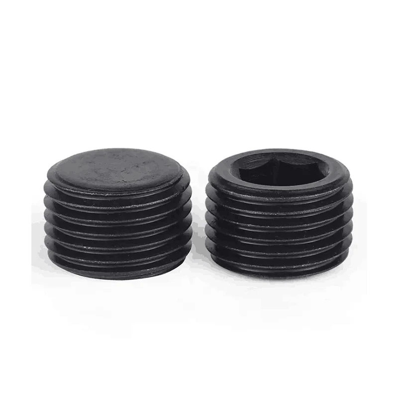1/8 "1/4" 3/8 "1/2" 3/4 "1" 1-1/4 "1-1/2" BSP NPT متري ذكر Therad الكربون الصلب عرافة المقبس نهاية غطاء التوصيل تركيب الأنابيب