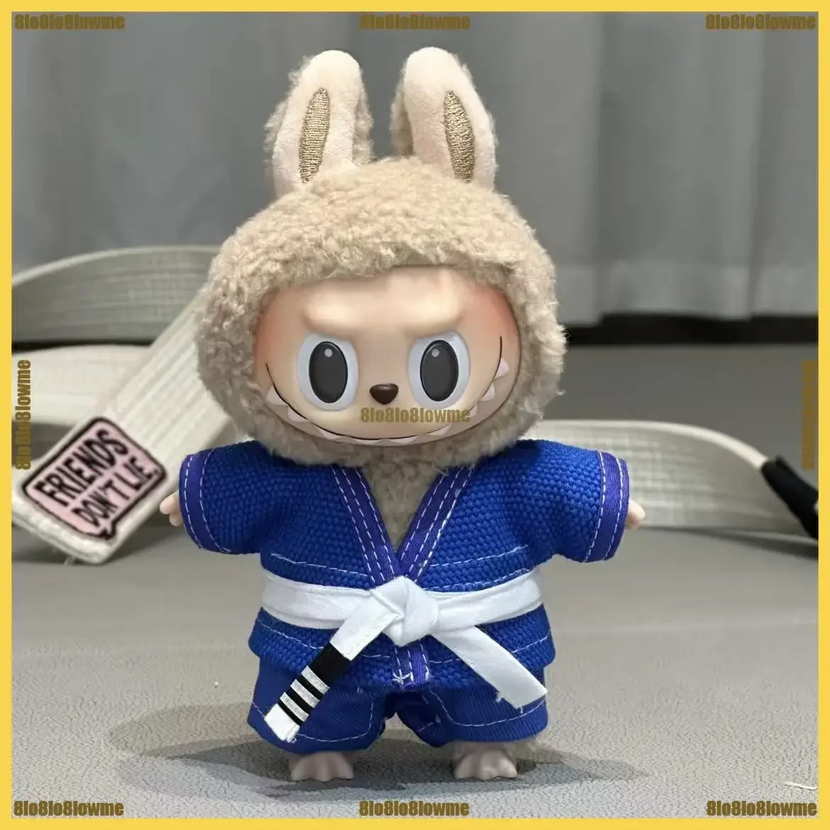 Labubu 3.0 roupas quentes brasileiras jiu-jitsu gi conjunto karate terno mini boneca de pelúcia judogi roupas moda boneca acessórios presentes