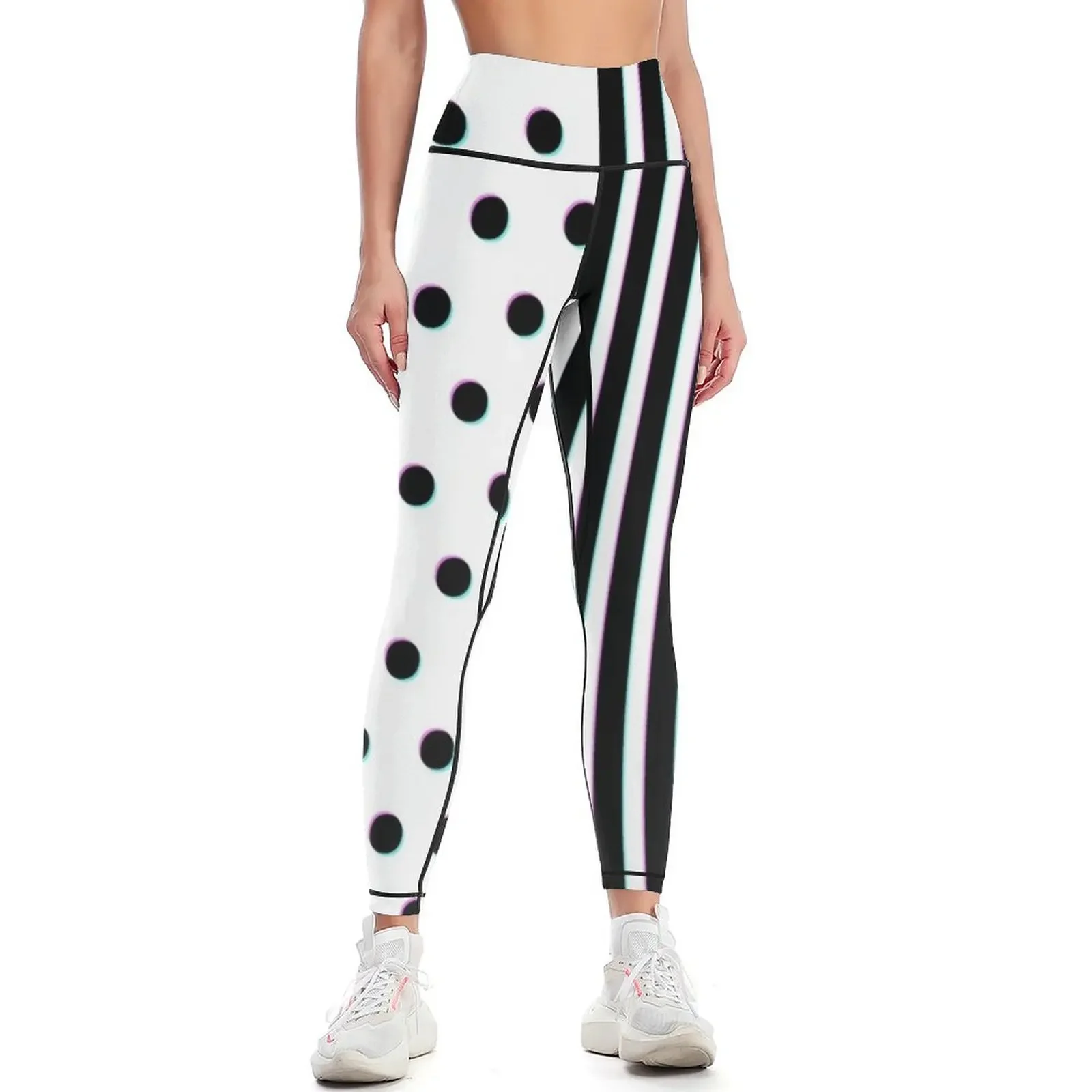 

Dots and Stripes Leggings Fitness's gym clothes legings for fitness Women's pants exercise clothing for Womens Leggings