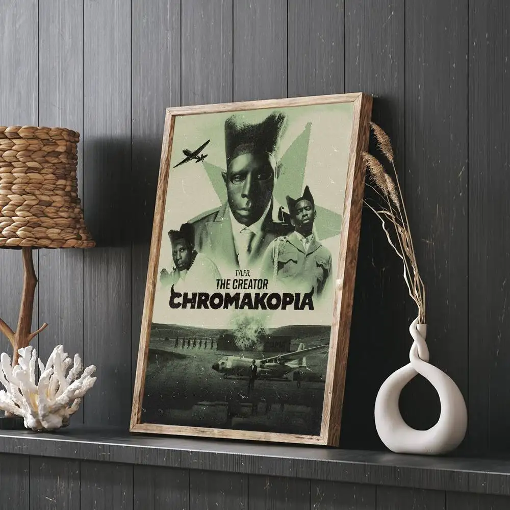 تايلر الخالق C-Chromakopia المشارك يطبع الجدار ملصق اللوحة غرفة نوم غرفة المعيشة الديكور مكتب المنزل ذاتية اللصق