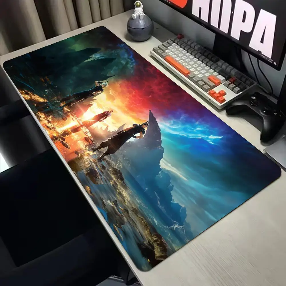 Neues Spiel F-Final Fantasy VII Rebirth Mousepad Computer Laptop Gamer Pad PC Gaming Zubehör Schreibtischmatten 900x400mm