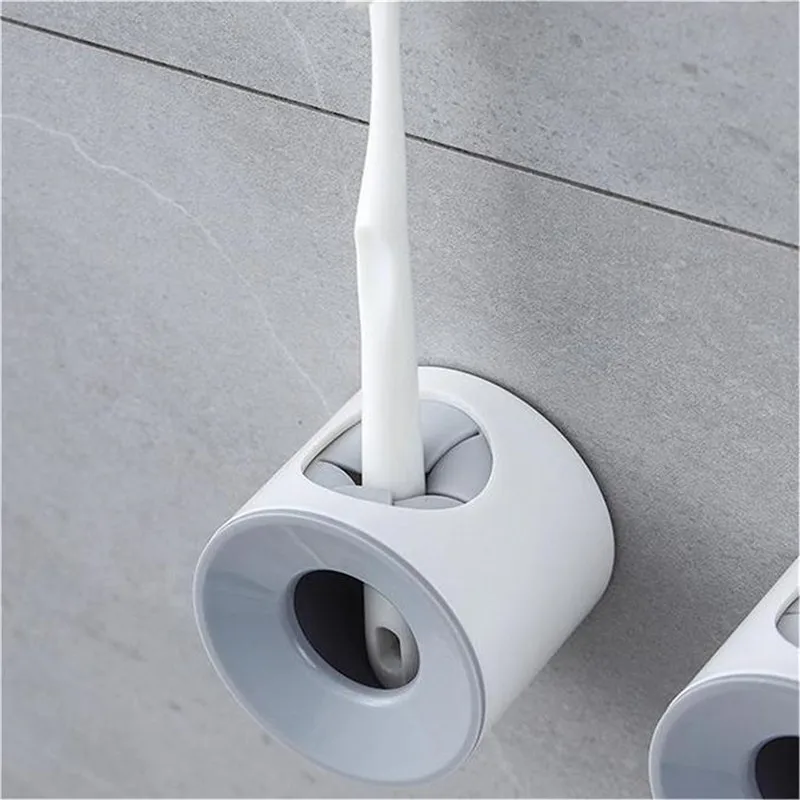 Soporte de cepillo de dientes eléctrico para baño, organizador de almacenamiento Simple y duradero, montado en la pared sin perforaciones