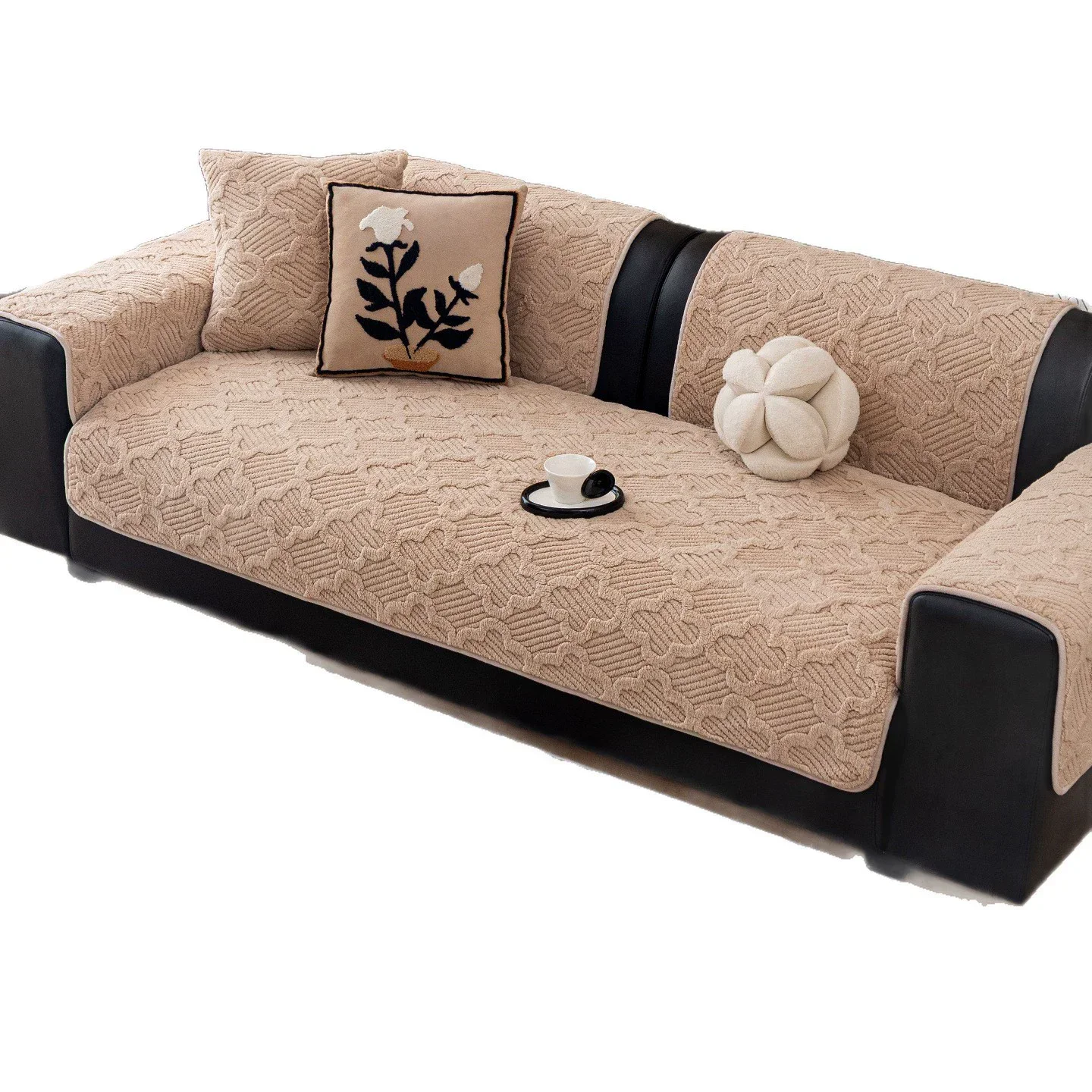 Sofa Cushion 2025 New High-end Sense Straight Row Sofa Cushion Four Seasons Universal Anti-slide Cover Cloth Towel