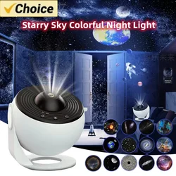 Sky Projector 360° Night Light Galaxy Projector Starry Rotate Planetarium Lamp For Kids Bedroom Valentines Day Gift Wedding Dec