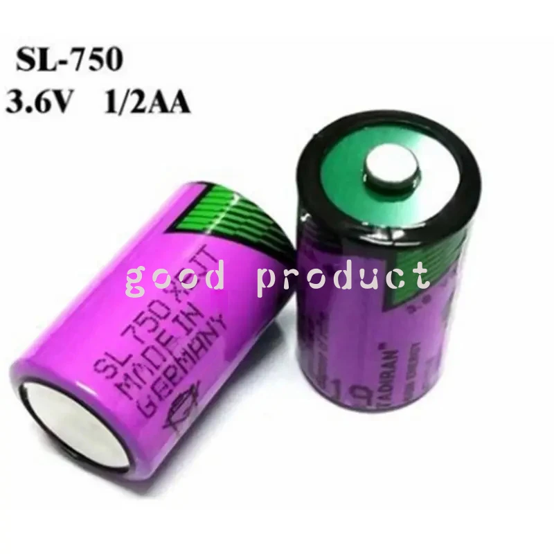 2pcs/lot SL-750 SL-350 3.6V 1/2AA 1100mAh for PLC CNC Lithium Battery Pack