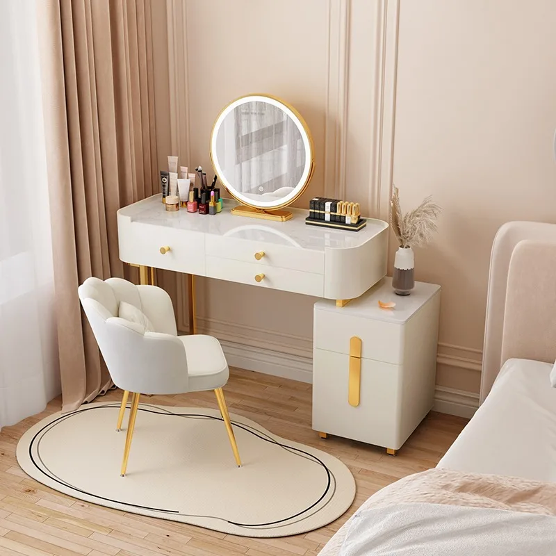

Modern Storage Dressing Table White Luxury Clearance Mirror Dressing Table Drawers Europa Postazione Makeup Furniture Bedroom