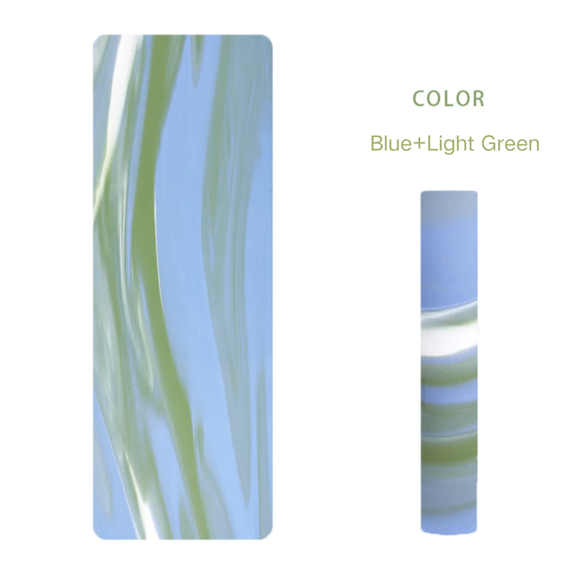 Color-Block Yoga Mat, Thickened, Non-Slip Exercise Mat for Home Fitness, 183*68 Cm.