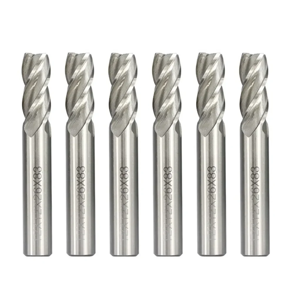 Hss End Mill 1 Set 4 Flute Cnc Router Bit End End Mill